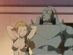  alphonse_elric armpits breasts fullmetal_alchemist lips martel nipples photoshop wink 