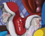 anal cum customer_service_(kirby) king_dedede kirby_(series) santa_costume yaoi