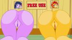 2_girls 2girls all_fours anus ass equestria_girls female_only friendship_is_magic my_little_pony nude on_all_fours phil_el_mago presenting_hindquarters pussy stuck sunset_shimmer sunset_shimmer_(eg) thigh_gap through_wall twilight_sparkle twilight_sparkle_(mlp)