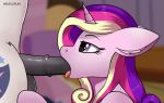 1boy 1girl alicorn canon_couple cutie_mark fellatio friendship_is_magic gif horn horsecock loop male/female my_little_pony negasun nude oral penis_in_mouth pony princess_cadance shining_armor shining_armor_(mlp) side_view_fellatio three-tone_hair