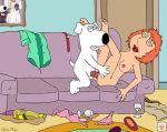  biohazard_(artist) brian_griffin dog family_guy legs_up lois_griffin mole_(artist) 