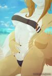 alluring animated anthro beach belly belly_rub bikini bouncing_breasts breasts canid canine clothed clothing cute_fangs digital_media_(artwork) eipril elisabeth_(eipril) faceless_character faceless_female female fox fur gris_swimsuit looking_at_viewer mammal meme meme_clothing navel one-piece_swimsuit outside sand seaside sky smile solo swimwear translucent translucent_clothing translucent_swimwear under_boob video water webm