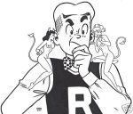  archie_andrews archie_comics betty_cooper david_farley monochrome veronica_lodge 