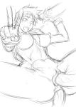  ass breasts censored grown_up hair hardest_f3 multiple_penises nipples older_version omake oreteki penis penis_in_anus penis_in_pussy sakura_kasugano sex street_fighter street_fighter_alpha street_fighter_zero 