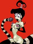 1girl beetlejuice beetlejuice_(character) imminent_sex lydia_deetz max99 penis_tentacles tentacle