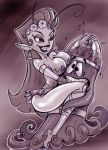 alien ass breasts erect_nipples fernando_faria_(artist) huge_breasts mark_chang monochrome nipples princess_mandie the_fairly_oddparents