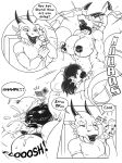 comic cooking_with_shardfire dragon furry futanari monochrome xpray