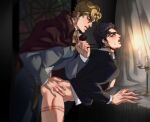  2boys anal dio_brando jojo&#039;s_bizarre_adventure jotaro_kujo less_end male male/male male_only male_penetrated phantom_blood stardust_crusaders yaoi yaoi 