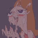  blushing bukkake candace_flynn cum_on_face disembodied_penis phineas_and_ferb red_hair splooge_(artist) 