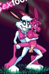 1boy 1girl anthro furry gif male penis rabbit sex sextoon western_cartoon