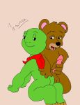  2boys ass_grab bear bear_(franklin) erection franklin_(series) franklin_turtle masturbation rave_roo turtle yaoi 