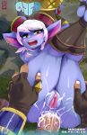 1boy 1girl after_anal after_sex anal anal_sex ass_grab clitoris cum_in_anus cum_in_ass erect_nipples excited exposed_pussy good_sex hetero league_of_legends looking_at_partner open_mouth pov pussy semen_in_anus small_breasts tristana tristana_(league_of_legends) uncensored vaginal_juices