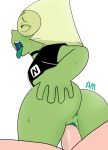  anonymous anus ass black_shirt blush blushmallet bottomless crystal_gems fucking green_skin hand_on_ass horny looking_to_the_side mouth_open open_mouth peridot peridot_(steven_universe) riding small_breasts spread_ass steven_universe sunshade sweat tongue tongue_out vaginal vaginal_penetration 