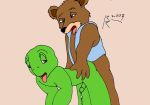  2003 2boys anal anal_penetration bear bear_(franklin) franklin_(series) franklin_turtle rave_roo turtle yaoi 