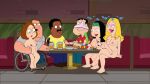  american_dad bong cleveland_brown dildo drugs family_guy francine_smith glenn_quagmire hayley_smith joe_swanson meg_griffin nude_female panties_on_head 