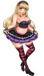 1041_(toshikazu) alluring emilie_de_rochefort high_heels namco skirt tekken tekken_5_dark_resurrection tekken_6_bloodline_rebellion tekken_7 tekken_tag_tournament_2 thigh_high_socks tube_top