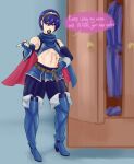 big_ass big_lips bulge bulge_under_clothes cosplay femboy fire_emblem fire_emblem_awakening lucina lucina_(fire_emblem) marth nail_polish thick_thighs trap