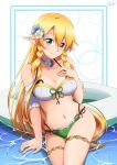 1girl alluring bikini blonde_hair hot insanely_hot leafa sexy sword_art_online voluptuous