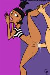  anal bottomless clockwork_(artist) clockworktoons cum cum_drip cum_in_ass cum_inside dark_skin erection gemlord hairless_pussy interracial katie_(tdi) nude owen_(tdi) penis pussy size_difference spread_legs tan_line total_drama_island uncensored 