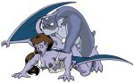 angela_(gargoyles) beastiality breasts bronx calibos disney dog gargoyles multiple_girls questionable_consent tails torn_clothes wings