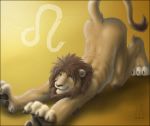 ass_up butt colors feline furry gold high_res leo lion looking_at_viewer male solo starsign stretching tail teasing zen zen_(artist)