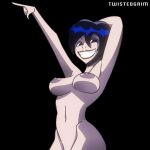  2d ancensured ass black_eyes black_hair dancing death death_girl do_the_evolution gif lady_death medium_hair monster_girl nipples pearl_jam pussy skull tagme twistedgrim 