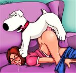 ass_up bottomless breast_squish brian_griffin couch_sex crying_with_eyes_open drooling drugged erection family_guy glasses meg_griffin no_panties on_couch rape red_eyes thewink thighs unconscious vaginal