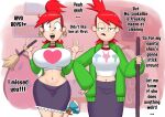 2_girls annoyed annoyed_expression bimbo clone earrings foster's_home_for_imaginary_friends frankie_foster greyimpaction imaginary_frankie red_hair