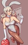  1girl 1girl alluring bare_shoulders barefoot big_breasts blonde_hair blush bunny_ears bunny_girl bunnysuit cleavage corrin_(fire_emblem) corrin_(fire_emblem)_(female) easter easter_egg egg fire_emblem fire_emblem_fates gloves long_hair looking_at_viewer nintendo open_mouth open_smile raydango red_eyes smile solo_female 