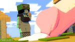  1girl gigantic_penis melinajbt minecraft 