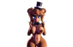  1girl 3d all_fours anthro ass blue_eyes breasts cleft_of_venus completely_nude curvy dancing eyebrows_visible_through_hair fazclaire&#039;s_nightclub female_masturbation female_only five_nights_at_freddy&#039;s freddy_(fnaf) fredina&#039;s_nightclub fredina_(cally3d) frenni_(cryptia) frenni_fazclaire furry furry_female hat huge_ass huge_breasts masturbation music naughty_face nude nude_female pussy seductive seductive_smile simple_background slit_pupils sound thick_thighs video voluptuous white_background wide_hips 