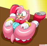  1girl 1girl adc1309 amy_rose furry nobody147 pink_fur sega sega 