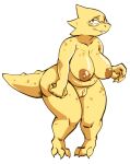 1girl 2020s 2023 3_toes 4_fingers alphys alternate_version_available anthro anthro_only areola ass belly big_breasts big_thighs box_chan breasts buckteeth chubby chubby_female completely_nude_female dinosaur dinosaur_girl female female_anthro female_only full_body genitals glasses glasses_only lizard lizard_girl lizard_tail monster monster_girl nipples non-mammal_breasts non-mammal_nipples nude nude_anthro nude_female pussy reptile reptile_girl reptile_tail scalie scalie_female solo solo_female standing tail teeth thick_thighs twitter undertale undertale_(series) white_background wide_hips yellow_body yellow_skin