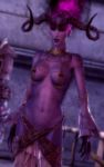  bioware demon desire_demon dragon_age dragon_age_origins female horns ingame magic not_furry screenshot skimpy topless video_game 