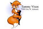  1993 1girl canine eric_schwartz female female_only fox furry looking_at_viewer solo solo_female tammy_vixen vixen 