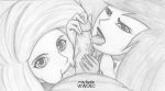 1boy 2girls disney fellatio kim_possible kimberly_ann_possible monochrome oral pov raylude shego wwoec