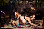 3d beastiality dog dogs fishnet lara_croft meik_dirks stockings tomb_raider