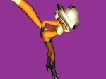  3d champagne_(jeremy_bernal) furry purple_background simple_background solo stockings 