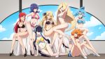  6+girls 7girls :d ;d alluring aqua_eyes arm_support bare_arms bare_legs bare_shoulders bed big_breasts bikini black_bikini black_footwear black_hair black_high_heels blonde_hair blue_bikini blue_eyes blue_hair breasts clair_(pokemon) cleavage collarbone creatures_(company) criss-cross_halter cynthia cynthia_(pokemon) elesa elesa_(pokemon) elite_four female female_human female_only game_freak glasses green_eyes grey_eyes grin gym_leader hair_ornament halterneck hand_on_hip headphones high_heels high_res ibuki_(pokemon) indoors kamitsure_(pokemon) kanna_(pokemon) kasumi_(pokemon) knees_together_feet_apart legs light_blue_eyes light_blue_hair long_hair looking_at_viewer lorelei lorelei_(pokemon) lusamine lusamine_(pokemon) matching_hair/eyes medium_breasts midriff misty misty_(pokemon) multiple_girls natsume_(pokemon) navel neck nintendo one_eye_closed open_mouth orange_hair pink_bikini pokemon pokemon_(game) pokemon_bw2 pokemon_dppt pokemon_frlg pokemon_gsc pokemon_hgss pokemon_sm ponytail purple_hair red_eyes red_hair ribbon sabrina_(pokemon) scott_bennett shiny shiny_hair shiny_skin shirona_(pokemon) shoes sitting sitting_on_floor sitting_on_table sky smile standing swimsuit table teeth vivivoovoo white_bikini white_high_heels window wink yellow_bikini 