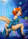  bbmbbf dildo dildo_in_ass dildo_in_vagina double_insertion dust:_an_elysian_tail fur34 fur34* ginger ginger_(elysian_tail) orange_hair palcomix redhead 