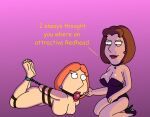 ball_gag bondage creek_12 diane_simmons family_guy gag gagged hogtie lois_griffin milf slave yuri