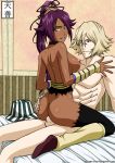 bleach sex shihouin_yoruichi sideboob tenzen urahara_kisuke