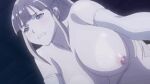 anime azul_(kohakuiro_no_hunter) bed big_breasts bouncing_breasts breasts cabin erica_amber erika_amber futanari_with_male gif hentai huge_breasts kohakuiro_no_hunter massive_breasts nude voluptuous