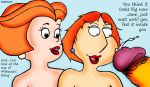 family_guy jane_jetson lois_griffin milhouse_van_houten slipway_(artist) the_jetsons the_simpsons