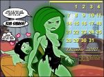 avengers calendar col_kink crossover disney green_skin hulk jennifer_walters kim_possible kimberly_ann_possible marvel she-hulk shego