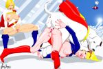 anal anus beastiality big_breasts breasts cum cum_drip cum_inside dc dog doggy_position erect_nipples fingering from_behind krypto masturbation nipples power_girl pussy scat_woman_(artist) spread_legs supergirl superman