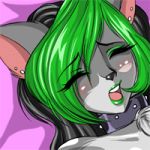  animated blush bounce bouncing_breasts breasts chinchilla_girl closed_eyes emerald emerald_(yuureikun) erect_nipples female furry gif gloves green_eyes green_hair green_lips hair huge_breasts lips lipstick loop nipple_piercing nipples nude piercing sex upper_body yuureikun 