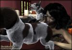 3d anilingus ass_lick beastiality dog puppy