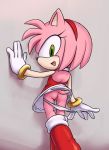 amy_rose ass karlo sonic_(series) wall