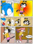 animaniacs babs_bunny buster_bunny comic dot_warner juanomorfo star's_entrance tiny_toon_adventures